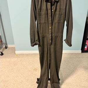 Hollister Olive Green One Piece Jumpsuit